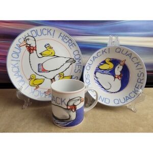 Joy & Quackers by Dennis Kyte, Sigma the Tastesetter, 3-Pc set, Vintage Japan
